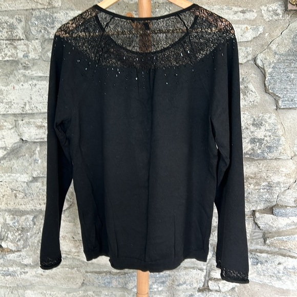 Fine Knit Beaded Top - Picture 2 of 8